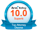 Avvo Rating - 10.0 Superb - Top Attorney Divorce